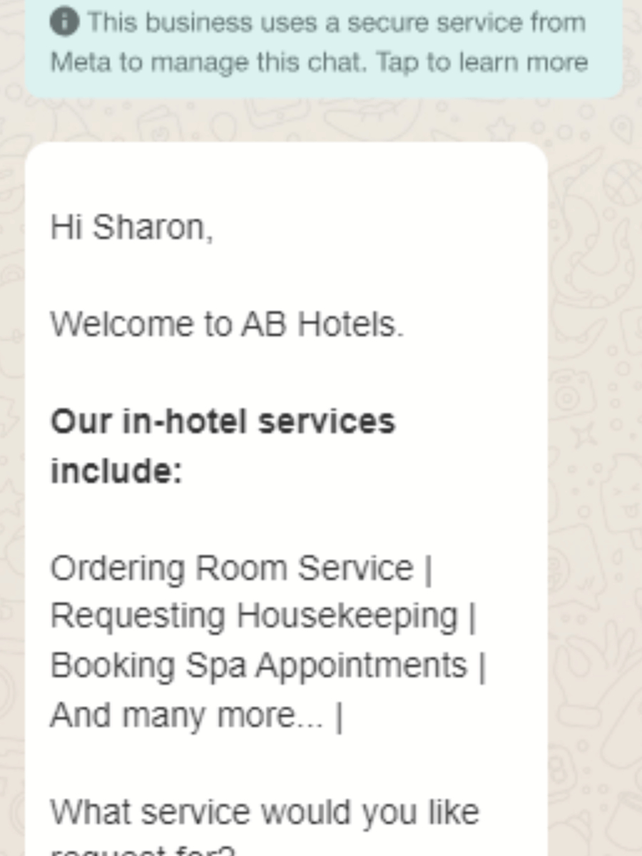 Guest WhatsApp Review